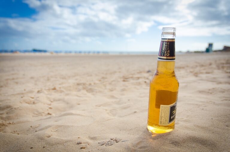 Cancun beer, beach, sand